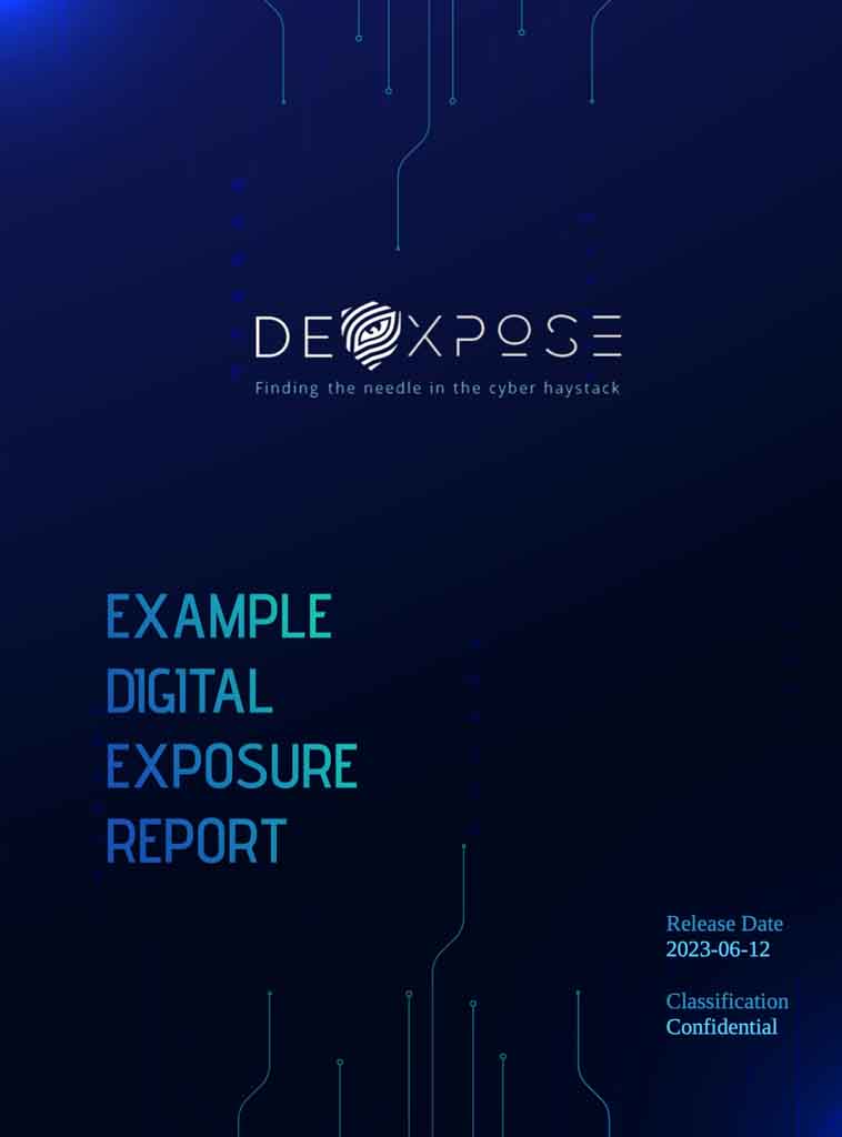Sample DeXpose exposure report
