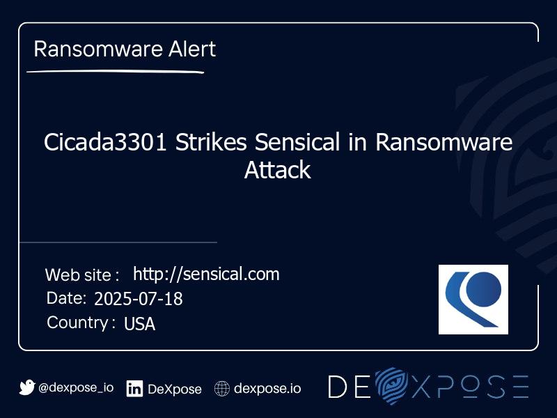 Cicada3301 Strikes Sensical in Ransomware Attack