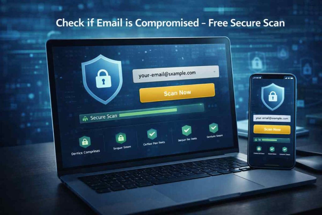 Secure email scan to detect breaches instantly