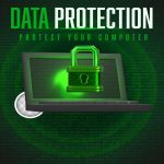 Data leak prevention guide with digital security concept