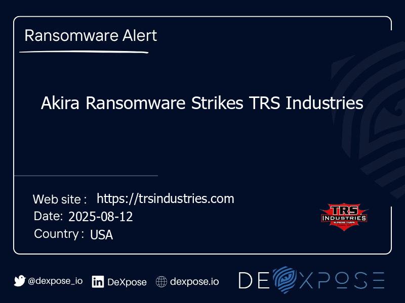 Akira Ransomware Strikes TRS Industries
