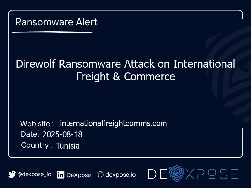 Direwolf Ransomware Attack on International Freight & Commerce