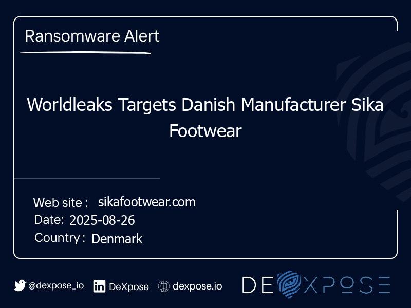 Worldleaks Targets Danish Manufacturer Sika Footwear