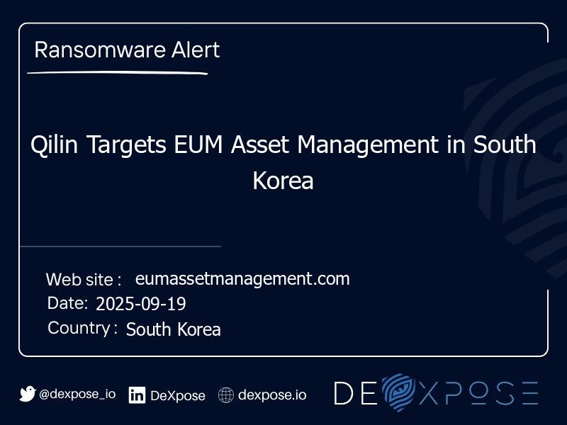 Qilin Targets EUM Asset Management in South Korea