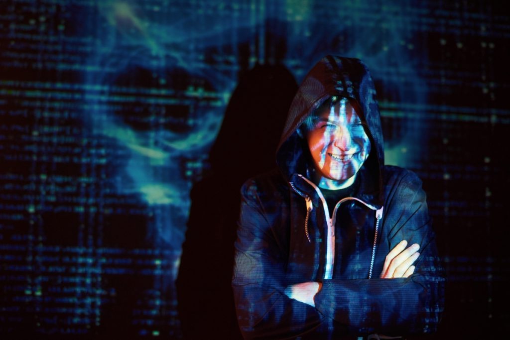 Deep web scanning dashboard interface — detecting hidden web threats