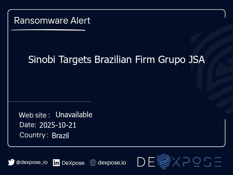 Sinobi Targets Brazilian Firm Grupo JSA