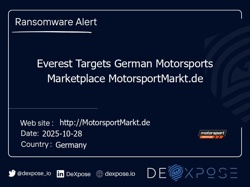 Everest Targets German Motorsports Marketplace MotorsportMarkt.de