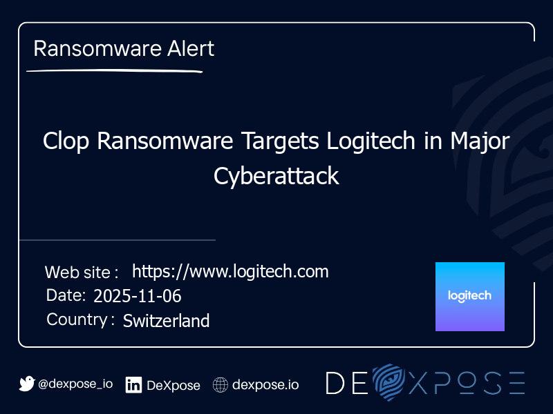 Clop Ransomware Targets Logitech in Major Cyberattack