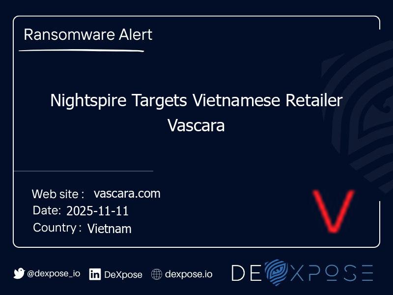 Nightspire Targets Vietnamese Retailer Vascara