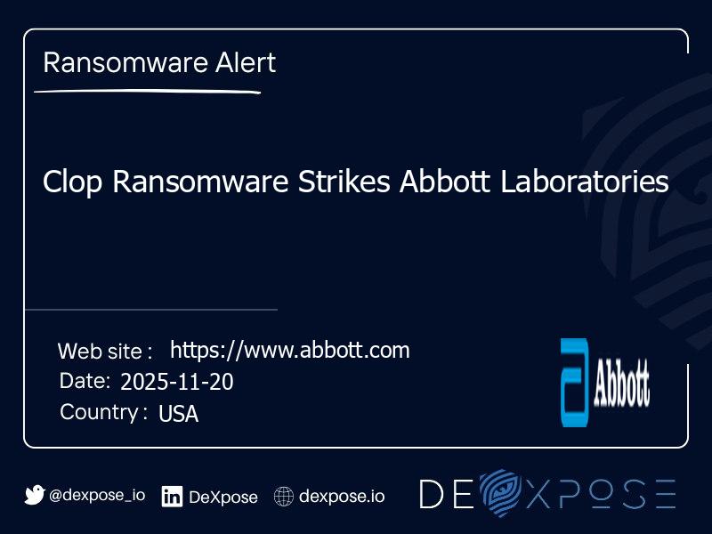Clop Ransomware Strikes Abbott Laboratories
