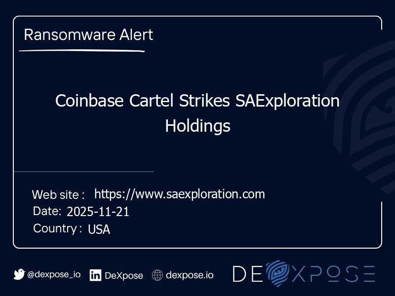 Coinbase Cartel Strikes SAExploration Holdings