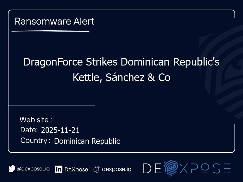 DragonForce Strikes Dominican Republic's Kettle, Sánchez & Co