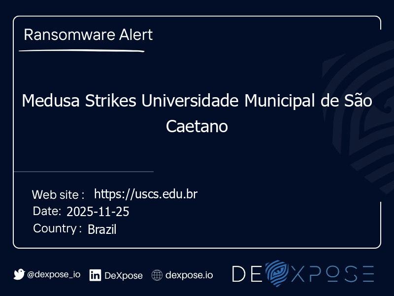 Medusa Strikes Universidade Municipal de São Caetano