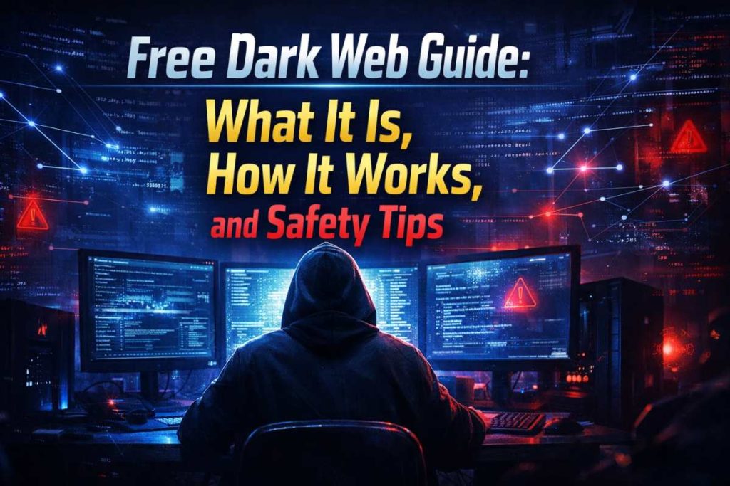 Free Dark Web interface showing hidden sites