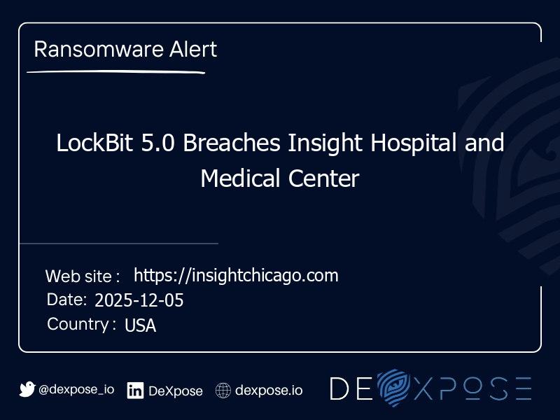 LockBit 5.0 Breaches Insight Hospital and Medical Center
