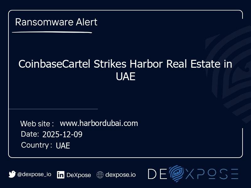 CoinbaseCartel Strikes Harbor Real Estate in UAE