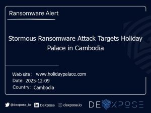 Stormous Stormous Ransomware Attack Targets Holiday Palace in Cambodia - DeXpose