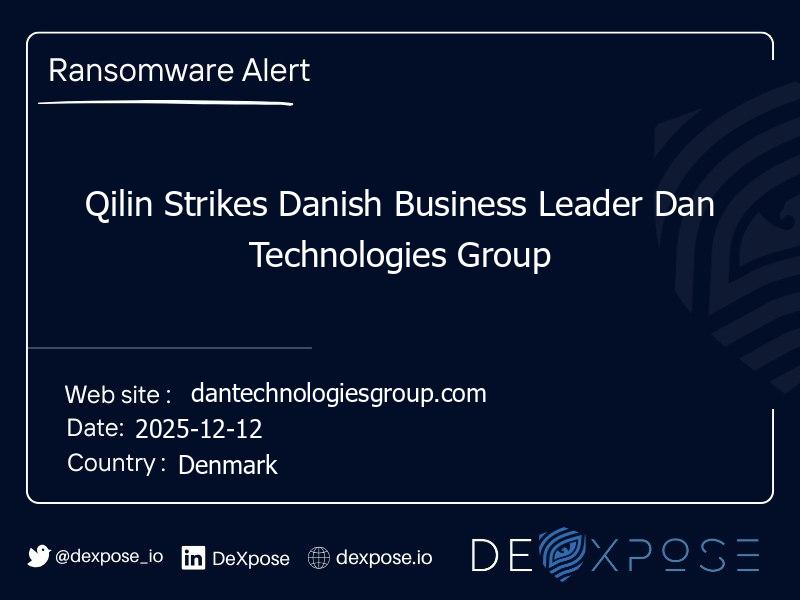 Qilin Strikes Danish Business Leader Dan Technologies Group