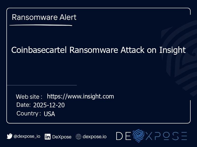 Coinbasecartel Ransomware Attack on Insight