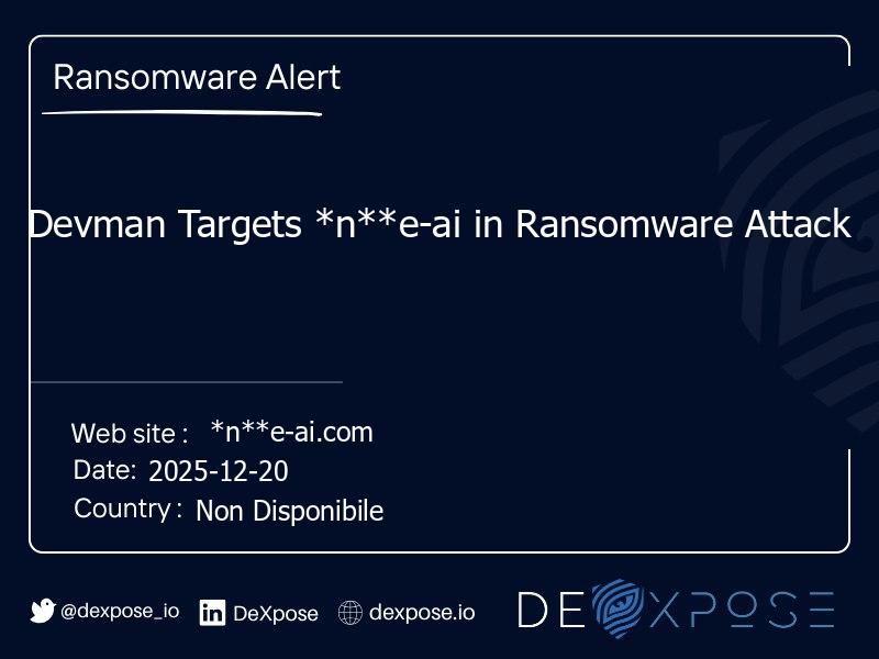 Devman Targets *n**e-ai in Ransomware Attack