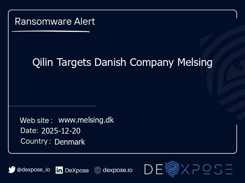 Qilin Targets Danish Company Melsing