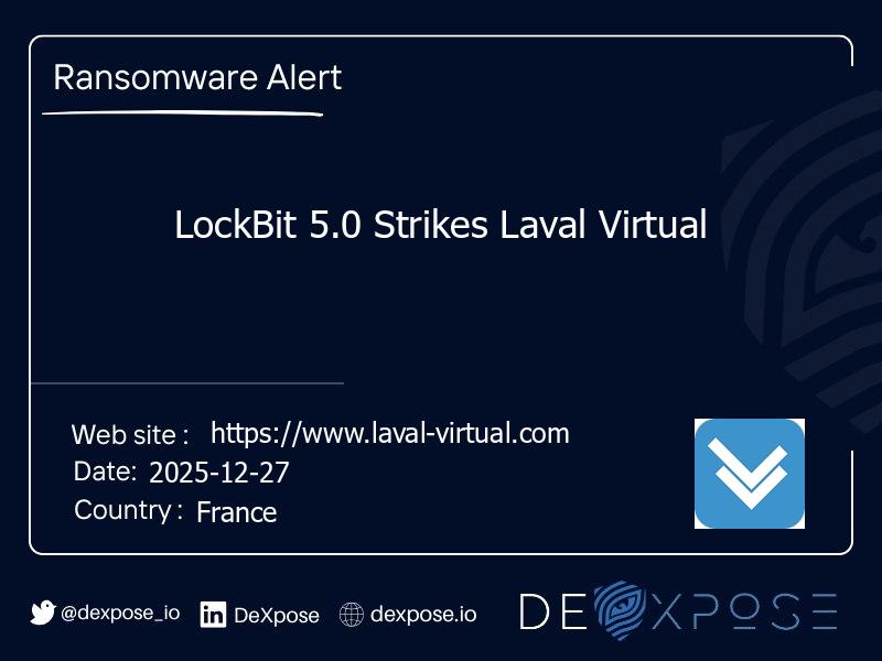LockBit 5.0 Strikes Laval Virtual