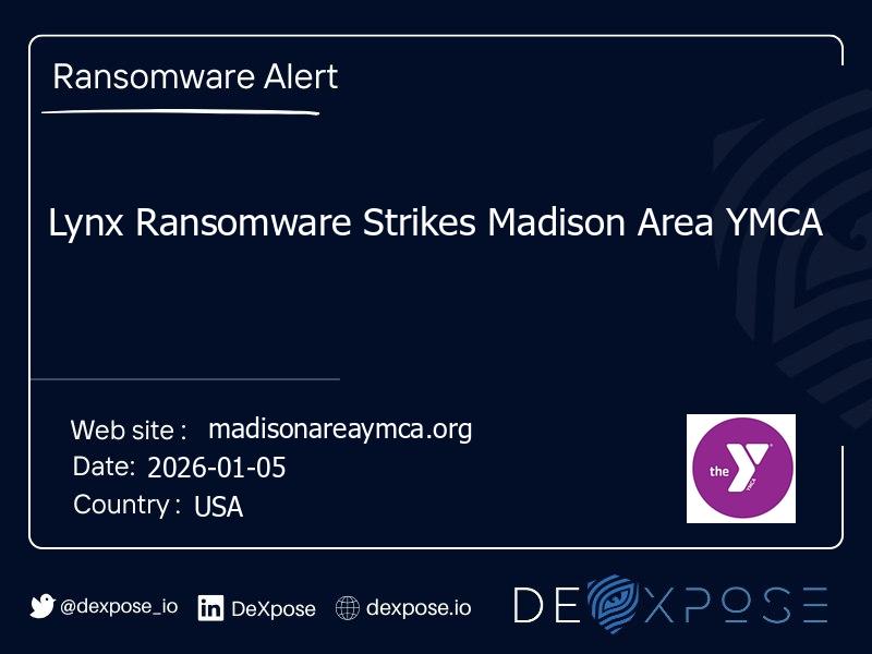 Lynx Ransomware Strikes Madison Area YMCA