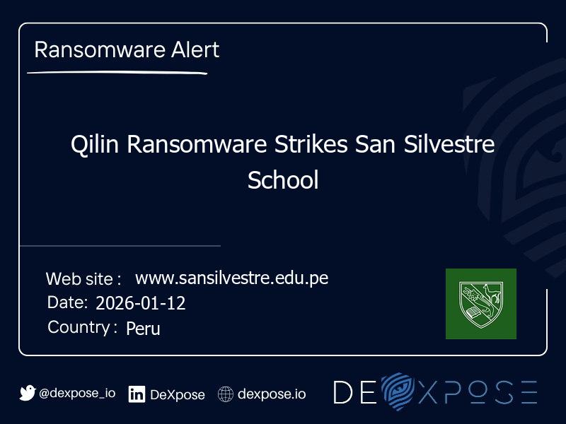Qilin Ransomware Strikes San Silvestre School