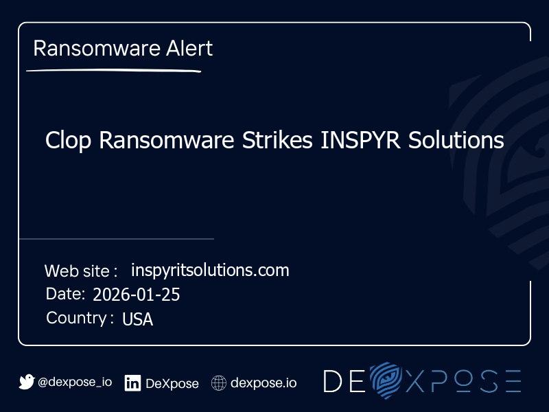 Clop Ransomware Strikes INSPYR Solutions