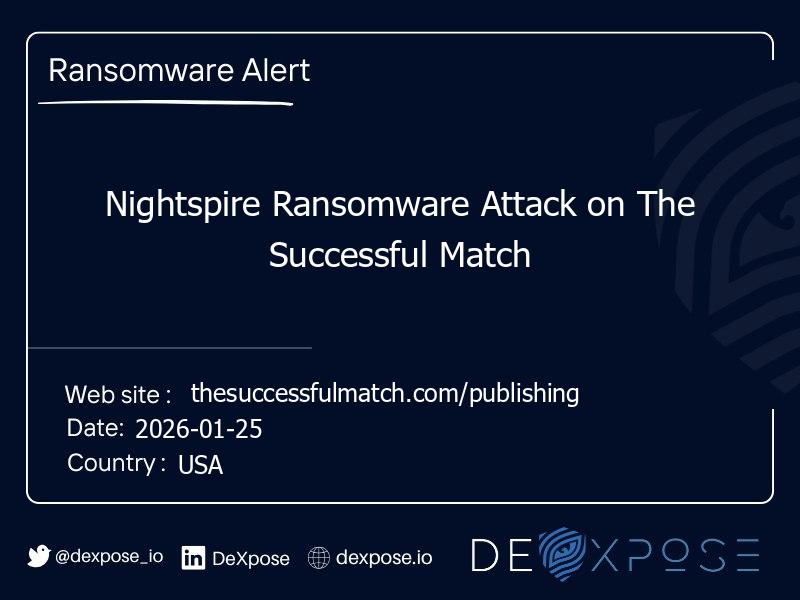 Nightspire Ransomware Attack on The Successful Match