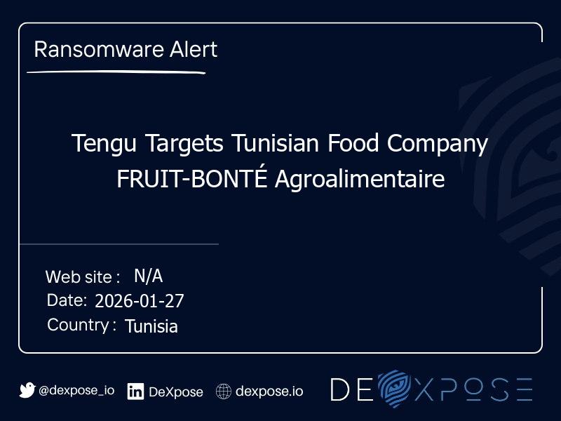 Tengu Targets Tunisian Food Company FRUIT-BONTÉ Agroalimentaire