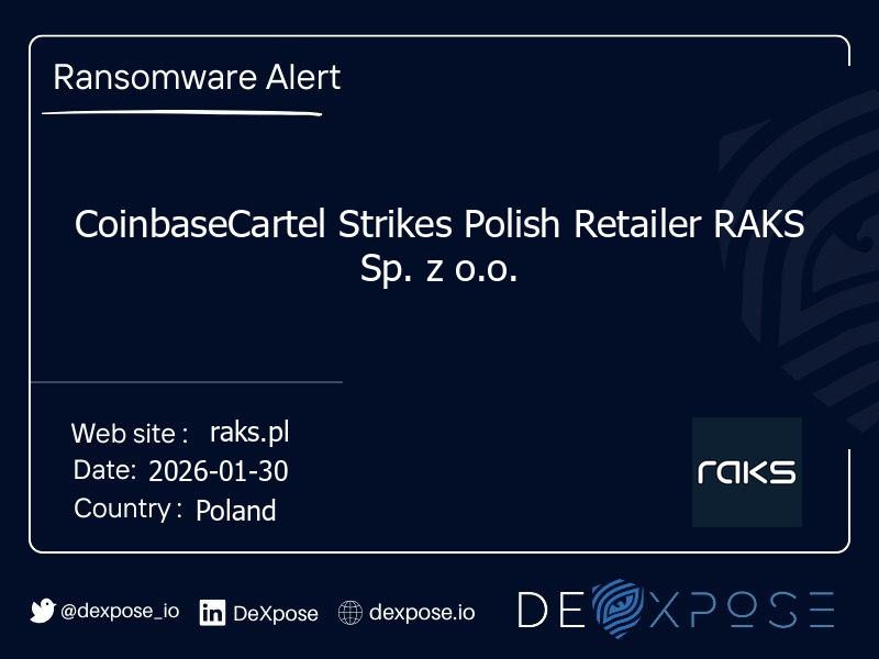 CoinbaseCartel Strikes Polish Retailer RAKS Sp. z o.o.