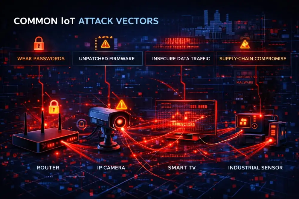 Common Attack Vectors How Hackers Exploit IoT