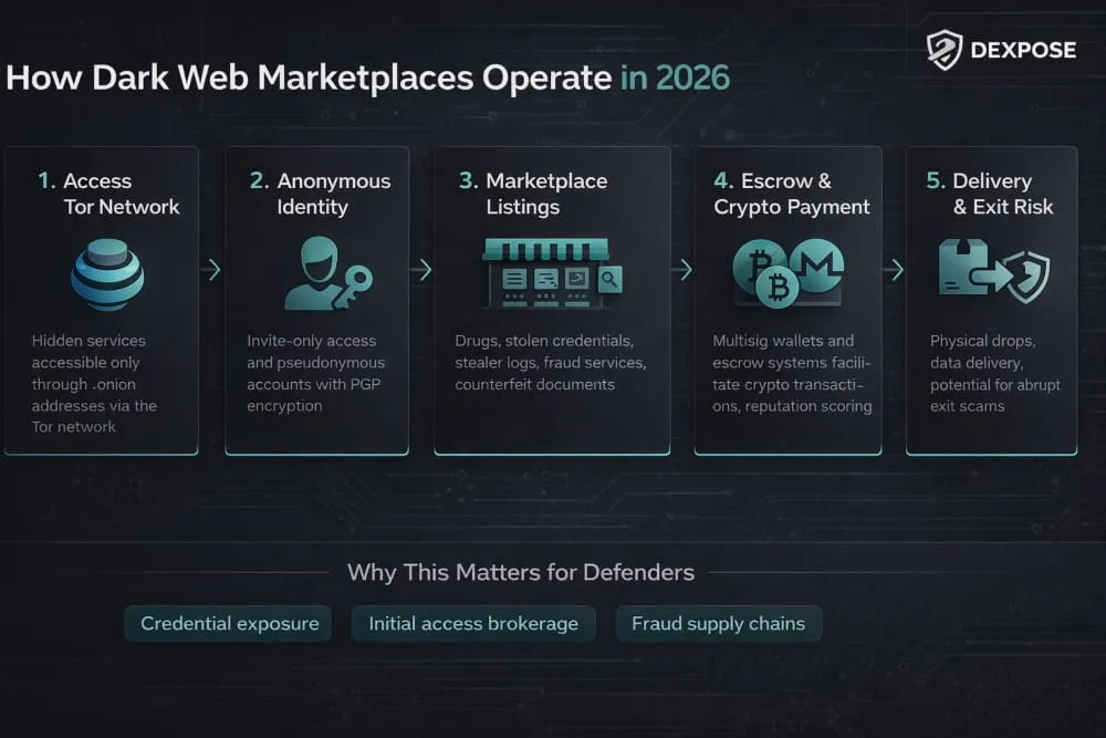 How Dark Web Marketplaces Operate