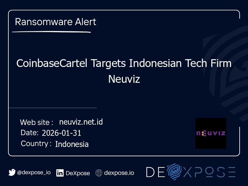 CoinbaseCartel Targets Indonesian Tech Firm Neuviz