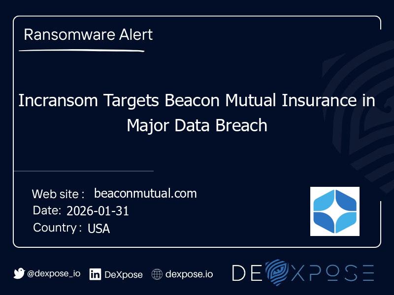 Incransom Targets Beacon Mutual Insurance in Major Data Breach