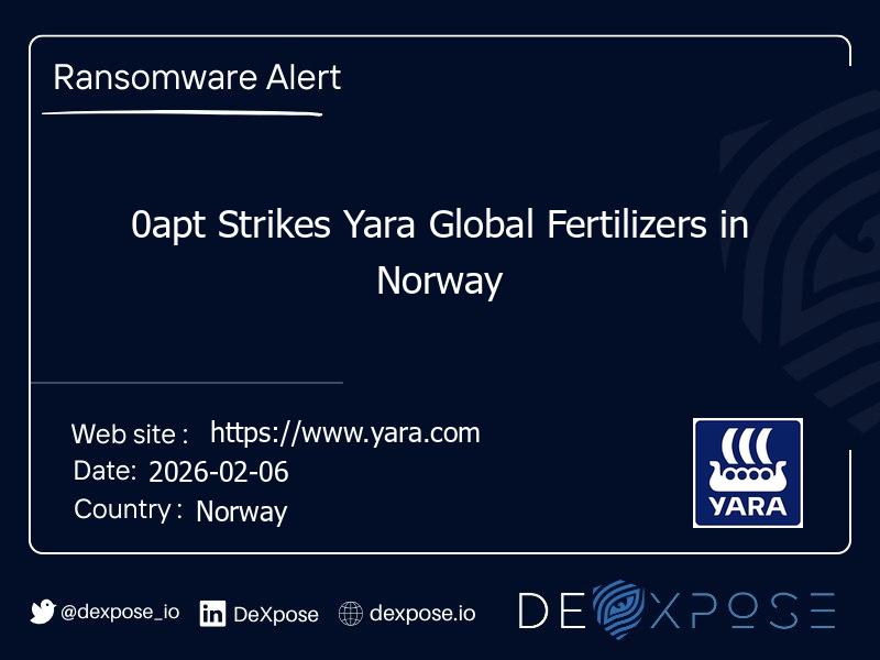 0apt Strikes Yara Global Fertilizers in Norway