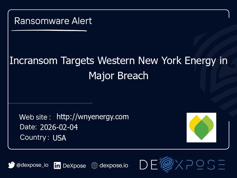 Incransom Targets Western New York Energy in Major Breach