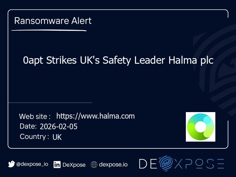 0apt Strikes UK's Safety Leader Halma plc