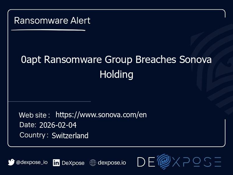 0apt Ransomware Group Breaches Sonova Holding