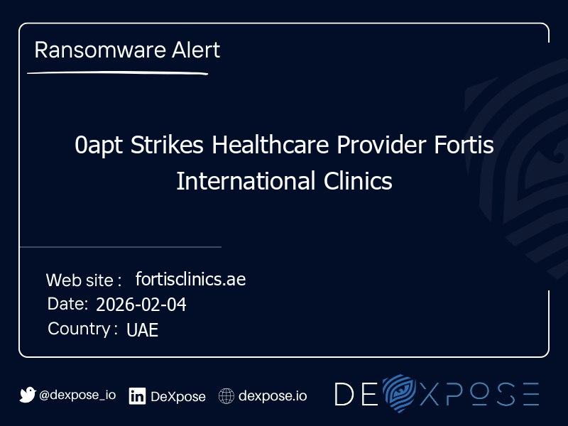 0apt Strikes Healthcare Provider Fortis International Clinics