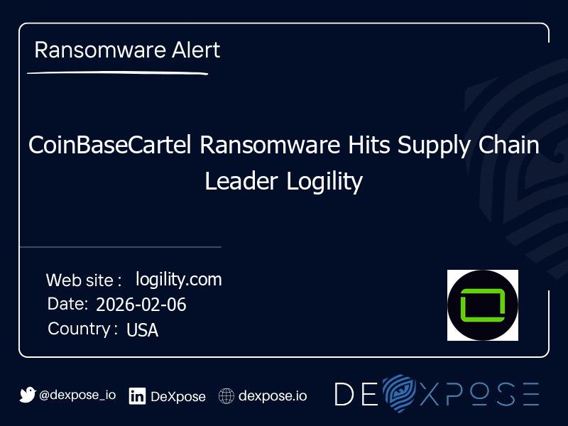 CoinBaseCartel Ransomware Hits Supply Chain Leader Logility