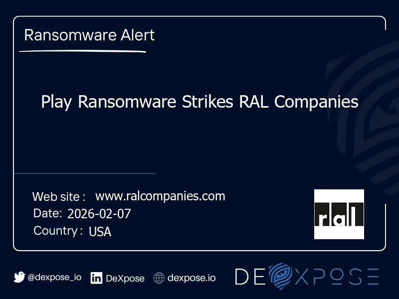 Play Ransomware Strikes RAL Companies