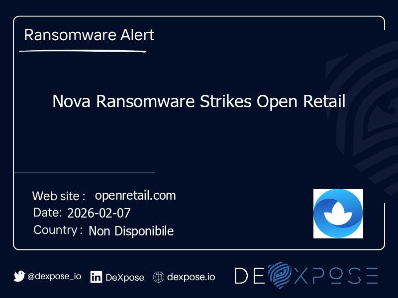 Nova Ransomware Strikes Open Retail