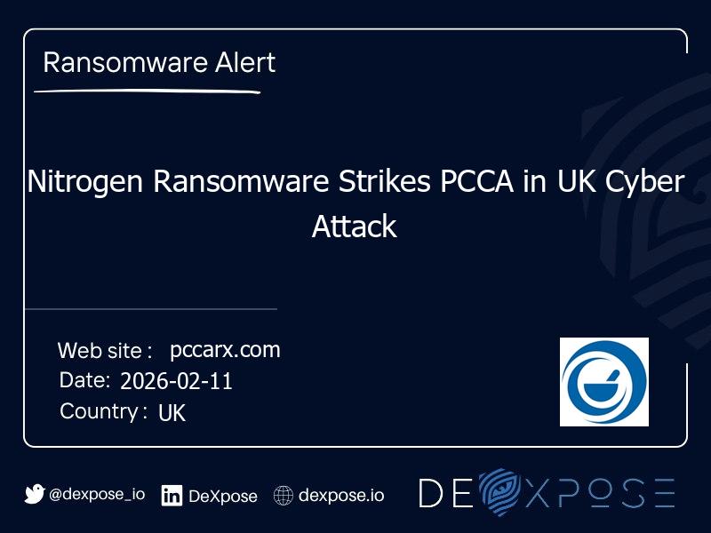 Nitrogen Ransomware Strikes PCCA in UK Cyber Attack