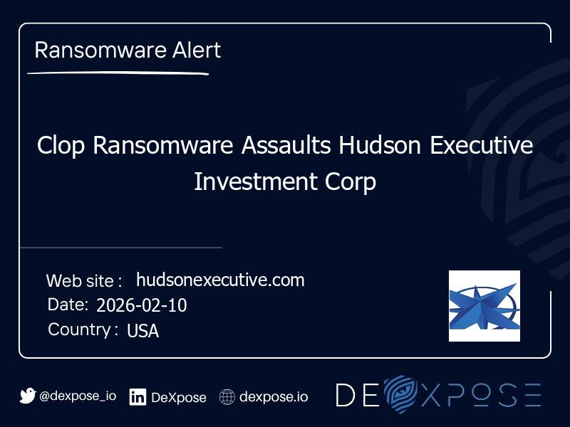 Clop Ransomware Assaults Hudson Executive Investment Corp