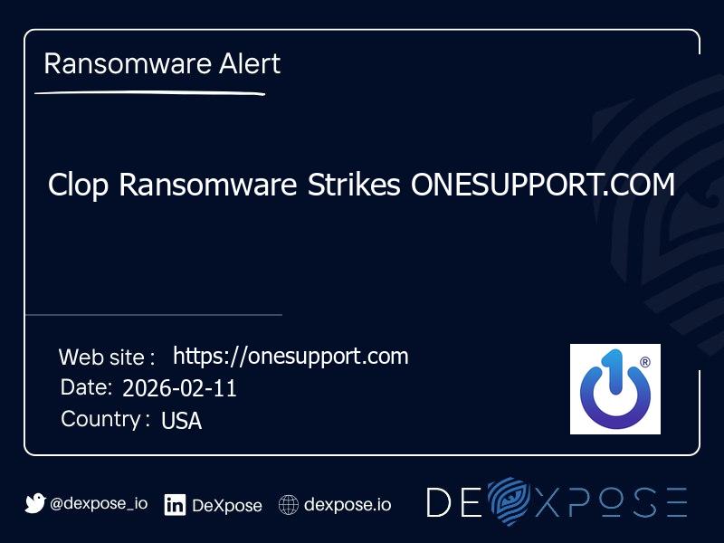 Clop Ransomware Strikes ONESUPPORT.COM