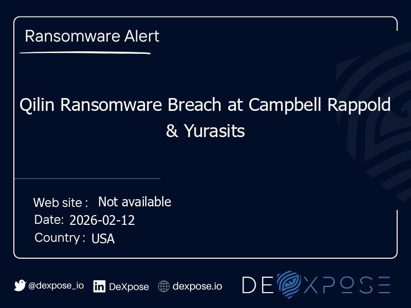 Qilin Ransomware Breach at Campbell Rappold & Yurasits