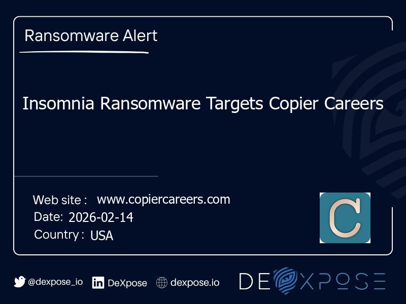 Insomnia Ransomware Targets Copier Careers