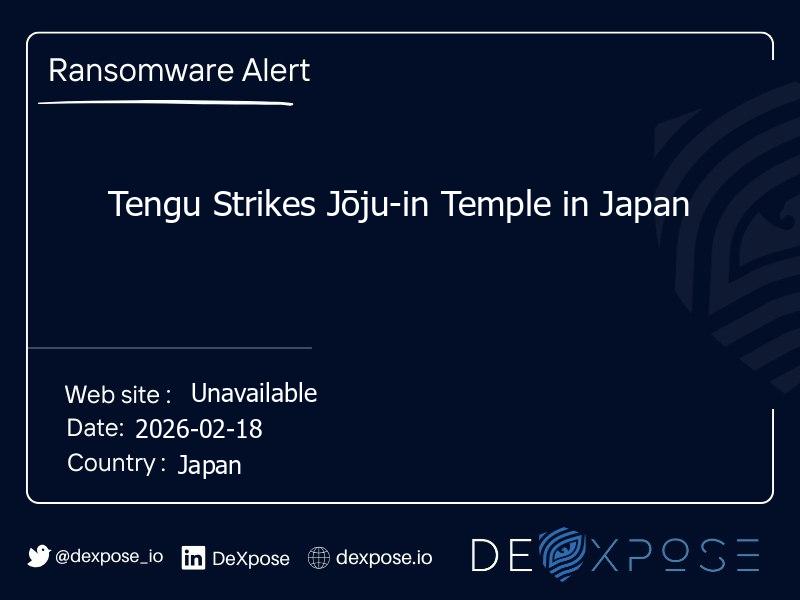 Tengu Strikes Jōju-in Temple in Japan